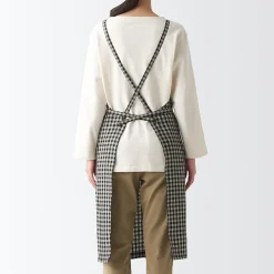 Tablier croisé dans le dos en lin