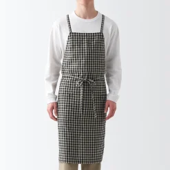 Tablier croisé dans le dos en lin