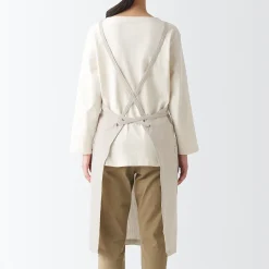 Tablier croisé dans le dos en lin