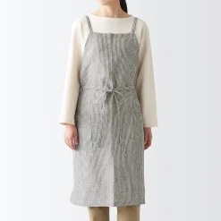 Tablier croisé dans le dos en lin