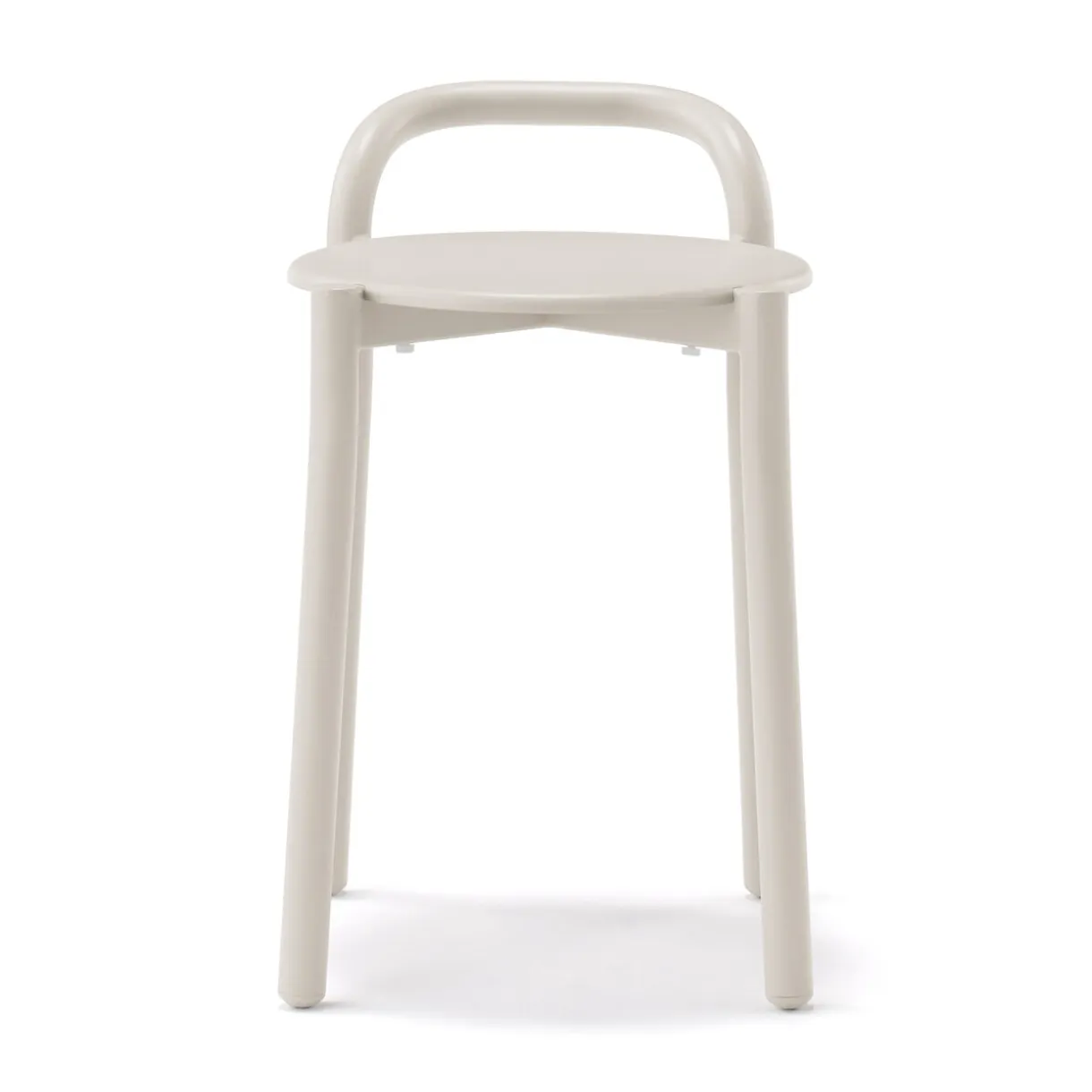 Tabouret en aluminium - Gris clair