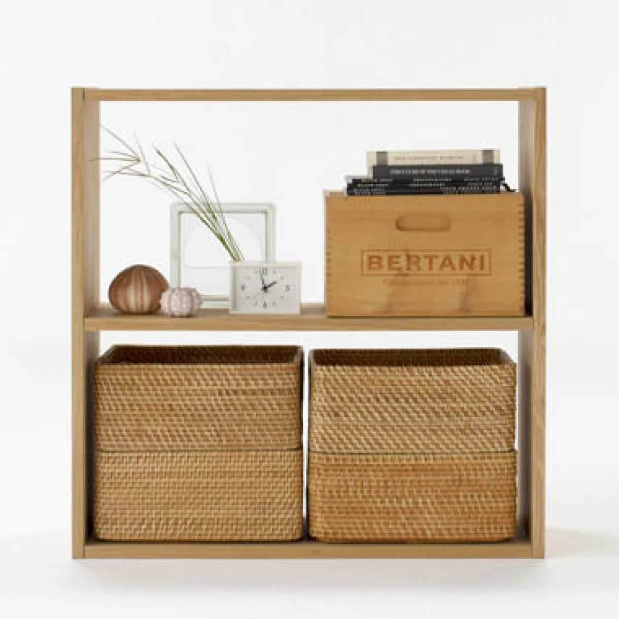 Étagère additionnelle large en chêne ‐ 2 niveaux (Dont Eco‐part. 1,80 €)