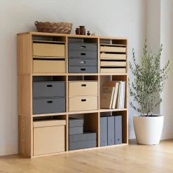 Étagère additionnelle étroite en chêne ‐ 3 niveaux (Dont Eco‐part. 0,82 €)