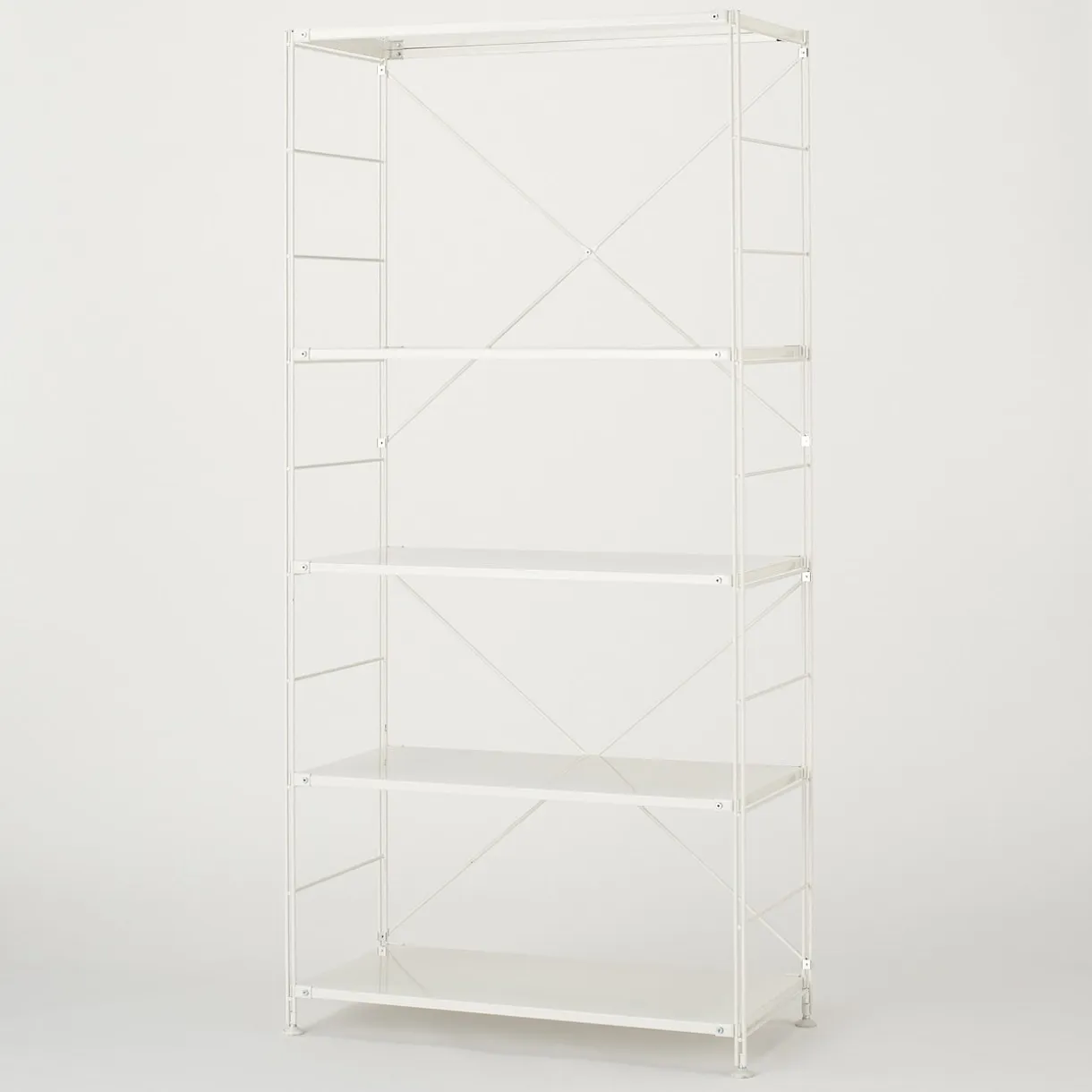 Étagère en acier gris clair - Large, grande