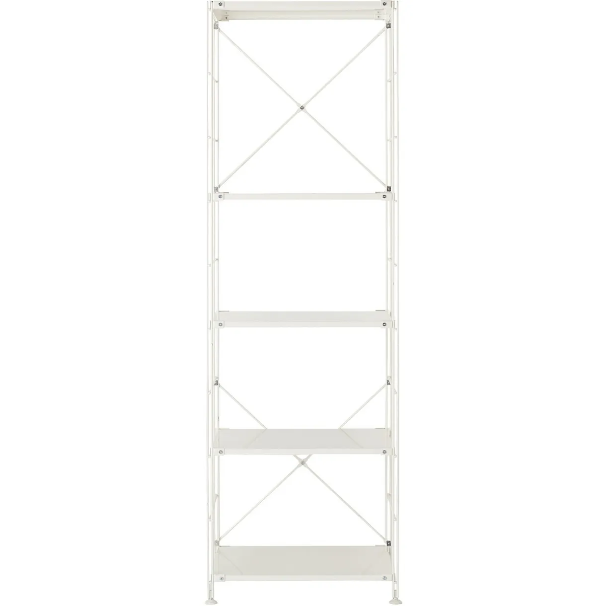 Étagère en acier gris clair - Étroite, grande