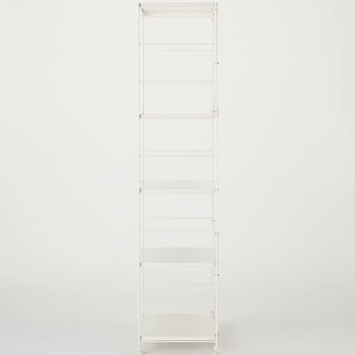 Étagère en acier gris clair - Étroite, grande