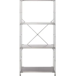 Étagère en acier inoxydable étroite ‐ 4 niveaux (Dont Eco‐part. 0,82 €)