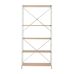 Étagère en acier inoxydable plaqué chêne (Dont Eco‐part. 3,90 €) 8061