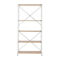 Étagère en acier inoxydable plaqué chêne (Dont Eco‐part. 3,90 €) 8061