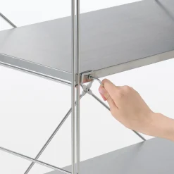 Étagère en acier inoxydable ‐ Large ‐ Grande (Dont Eco‐part. 1,80 €)