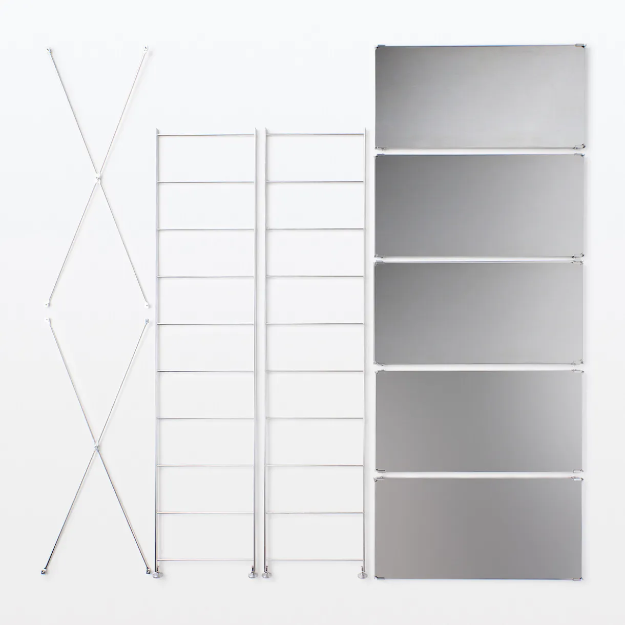 Étagère en acier inoxydable ‐ Large ‐ Grande (Dont Eco‐part. 1,80 €)