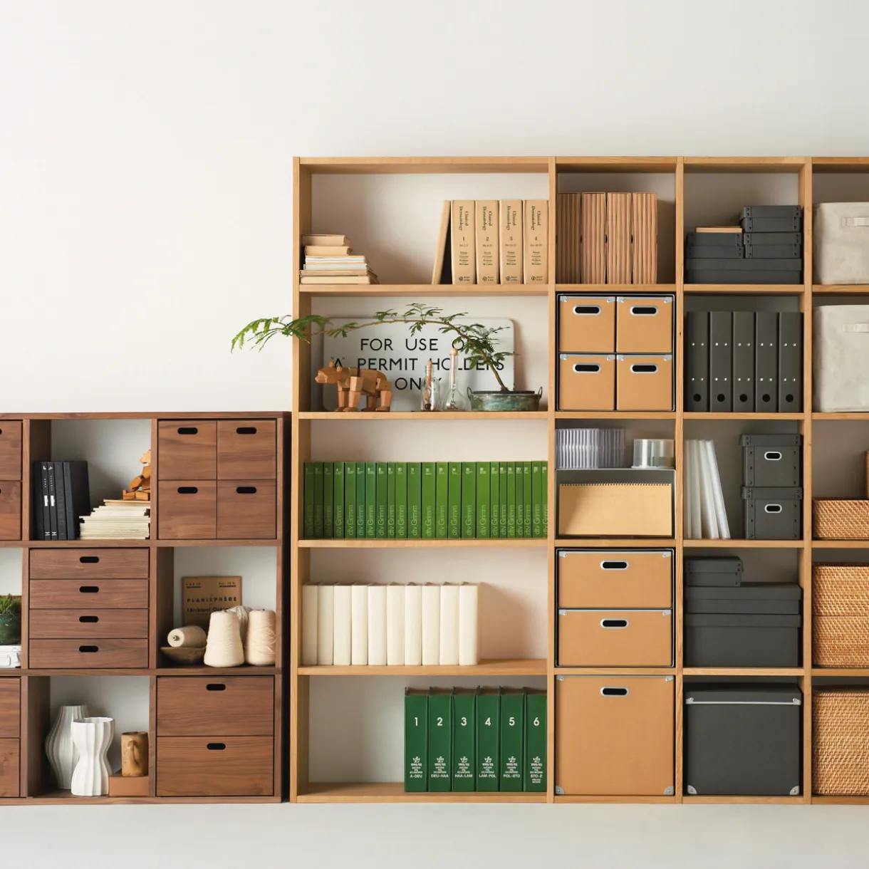 Étagère large en chêne ‐ 5 niveaux (Dont Eco‐part. 3,90 €)