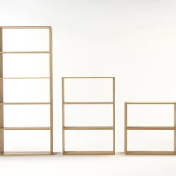 Étagère large en chêne ‐ 5 niveaux (Dont Eco‐part. 3,90 €)