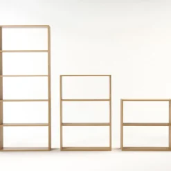 Étagère large en chêne ‐ 3 niveaux (Dont Eco‐part. 1,80 €)