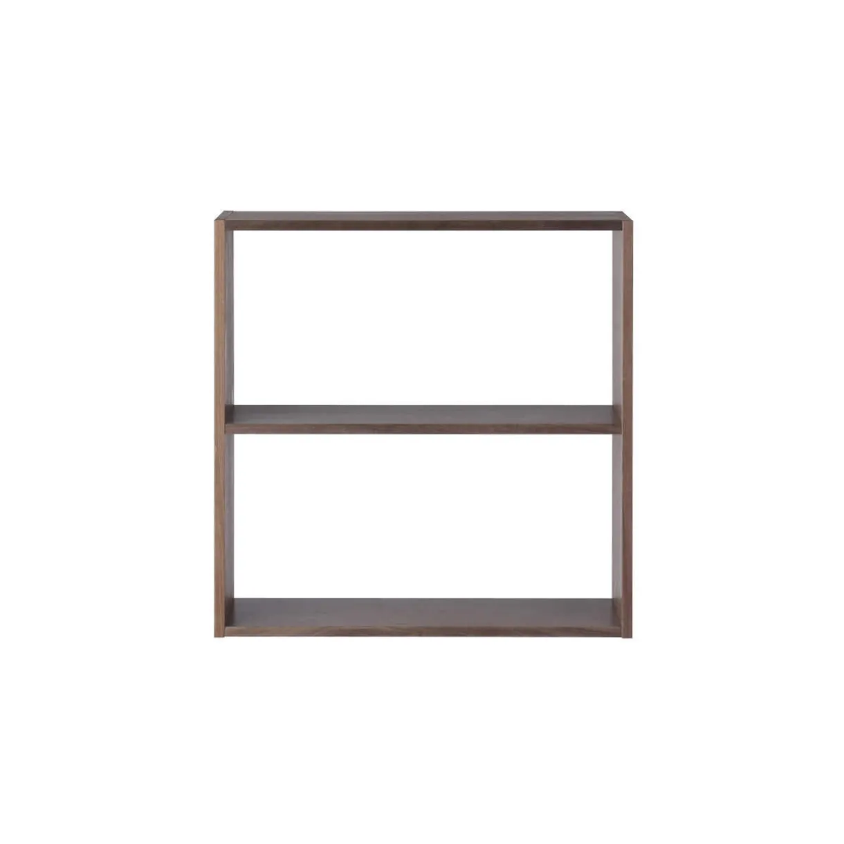 Étagère large en noyer ‐ 2 niveaux (Dont Eco‐part. 1,80 €)