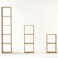 Étagère étroite en chêne ‐ 5 niveaux (Dont Eco‐part. 2,80 €)