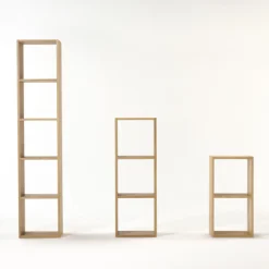 Étagère étroite en chêne ‐ 2 niveaux (Dont Eco‐part. 0,82 €)