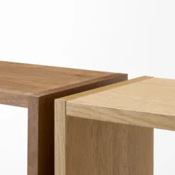 Étagère étroite en noyer ‐ 3 niveaux (Dont Eco‐part. 1,80 €)