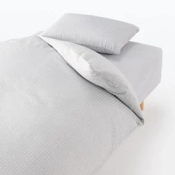 Taie d'oreiller en coton Seersucker 65 x 65 cm