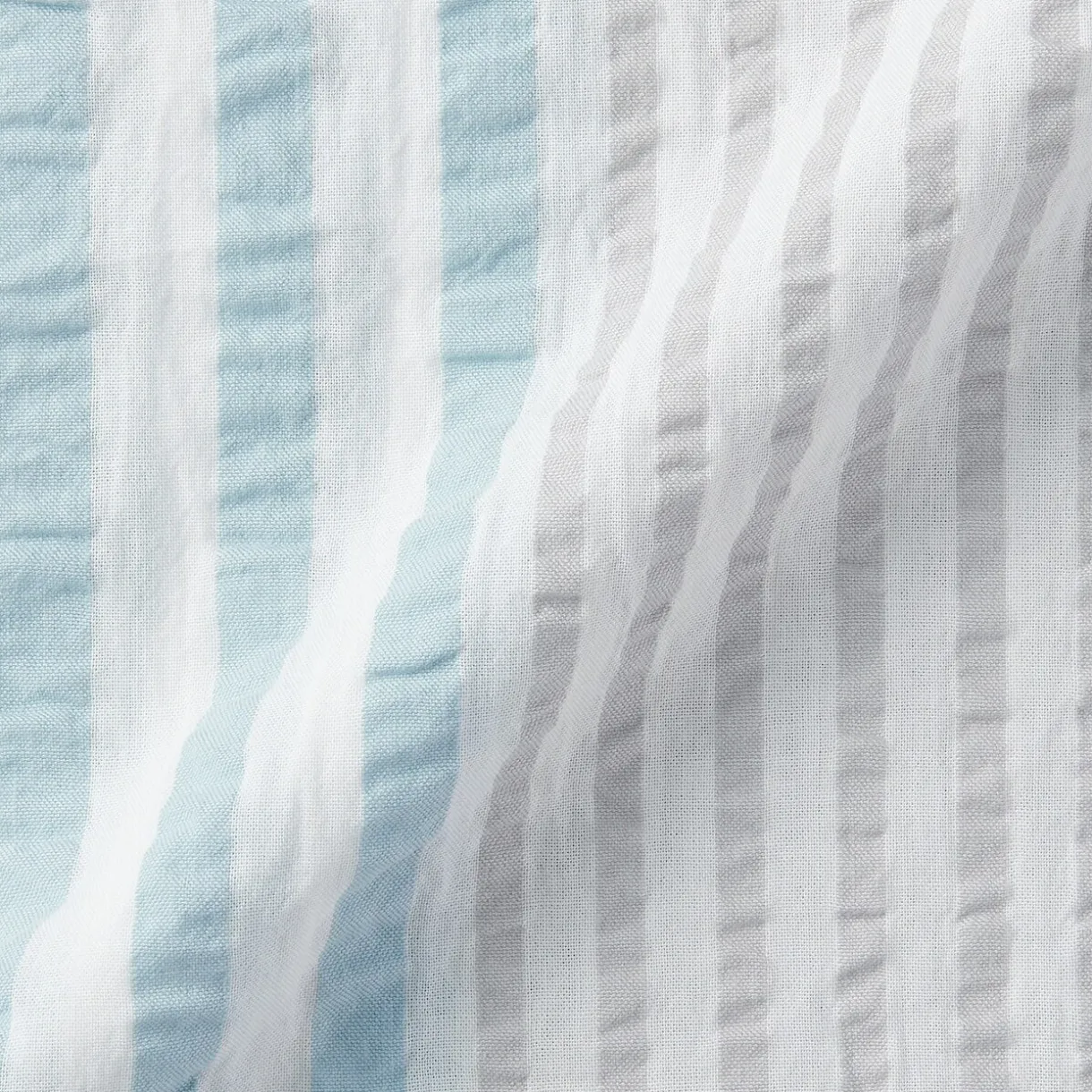 Taie d'oreiller en coton Seersucker 65 x 65 cm