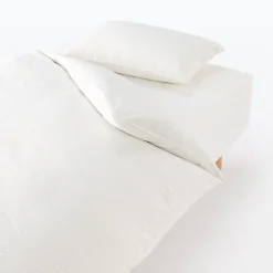 Taie d'oreiller en coton Seersucker 65 x 65 cm