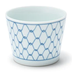 Tasse à saké en porcelaine Hasami - Motif maille