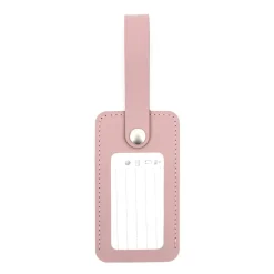 Étiquette de bagage en cuir recyclé - Rosa