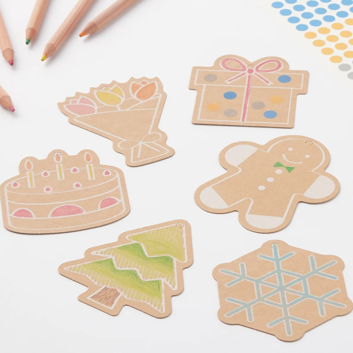 Étiquettes cadeaux - Gâteau, lot de 3