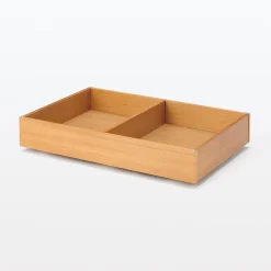 Tiroir de dessous de lit en bois d'hévéa