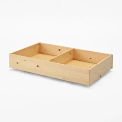 Tiroir de lit en pin avec séparateur