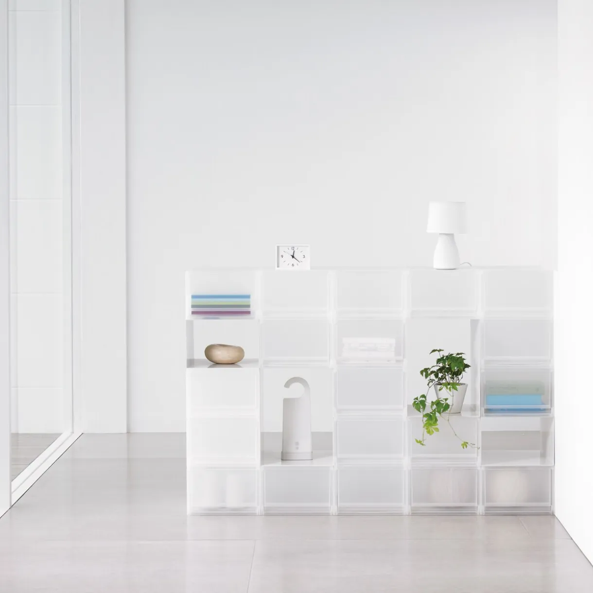 Tiroir en PP 2 compartiments L26 x P37 x H17.5 cm