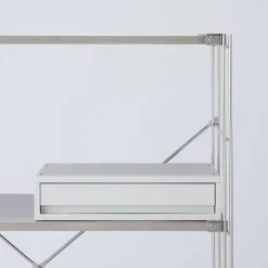 Tiroir en PP paysage gris blanc L37X P26 X H9cm