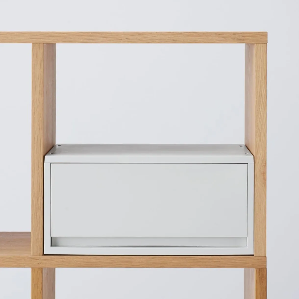 Tiroir en PP paysage gris blanc L37 X P26 X H17.5 cm