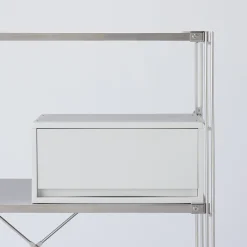 Tiroir en PP paysage gris blanc L37 X P26 X H17.5 cm