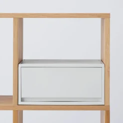 Tiroir en PP paysage gris blanc L37 X P26 X H17.5 cm