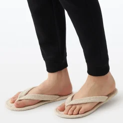 Tongs d'intérieur en coton mélangé