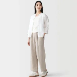 Top brassière court côtelé en coton pour femme