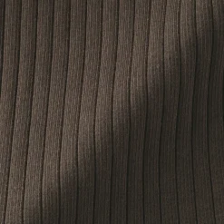 Top brassière court côtelé en coton pour femme