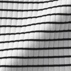 Top brassière court côtelé en coton pour femme