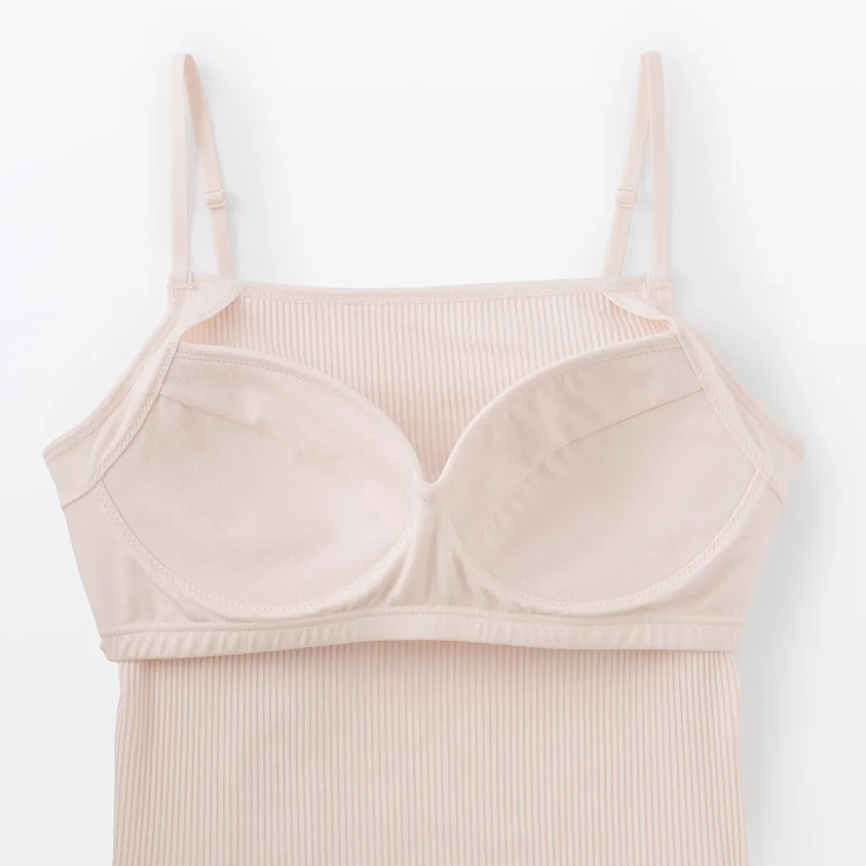 Top brassière lisse côtelé en mélange lyocell pour femme