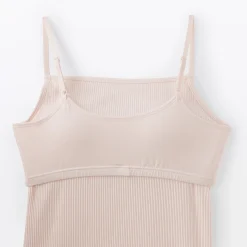 Top brassière lisse côtelé en mélange lyocell pour femme