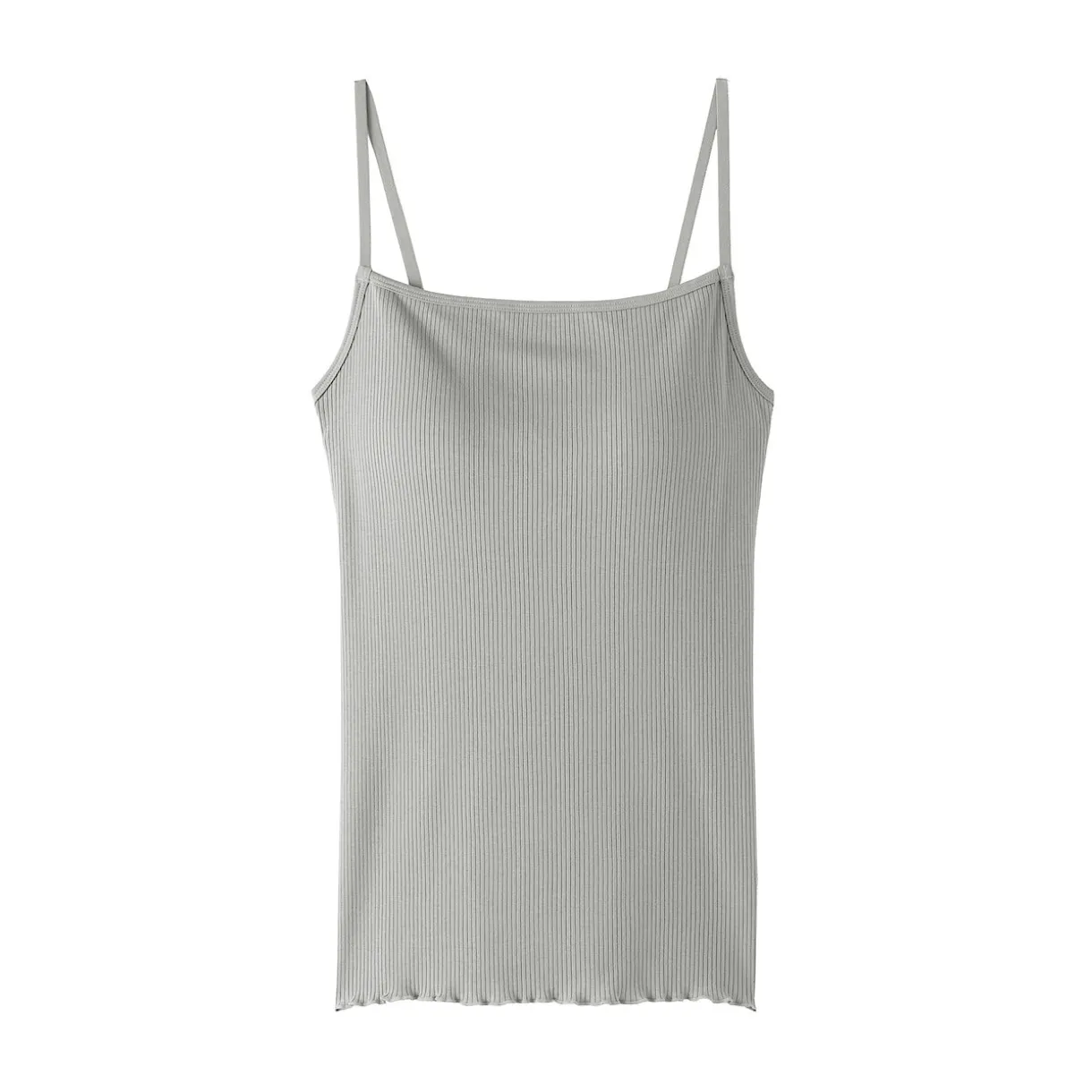 Top brassière lisse côtelé en mélange lyocell pour femme