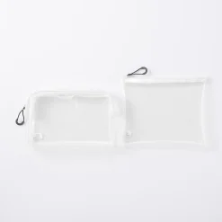 Trousse de toilette transparente ‐ Pochette de voyage 12 x 18,5 x 4 cm