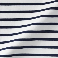 T-shirt à col bateau en coton épais délavé pour homme