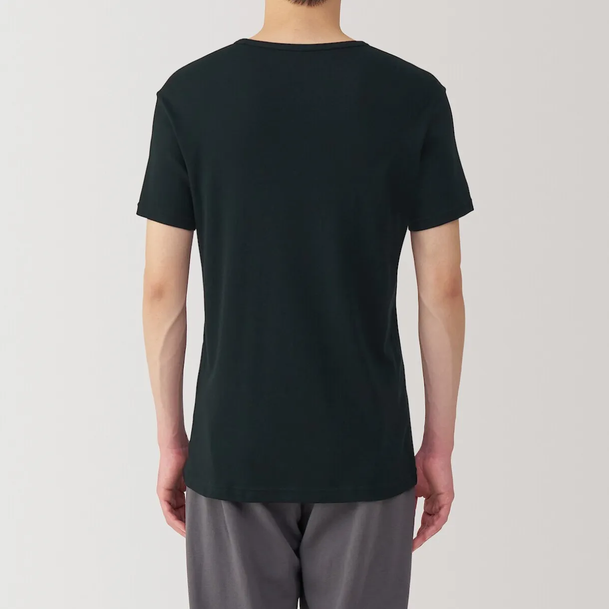 T‐shirt à col rond en coton respirant pour homme