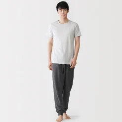 T‐shirt à col rond en coton respirant pour homme