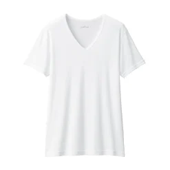 T‐shirt à col V en coton respirant pour homme