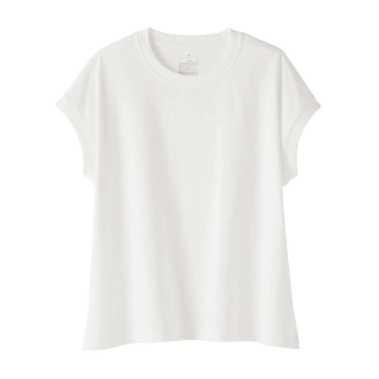 T-shirt à mancherons en coton épais pour femme
