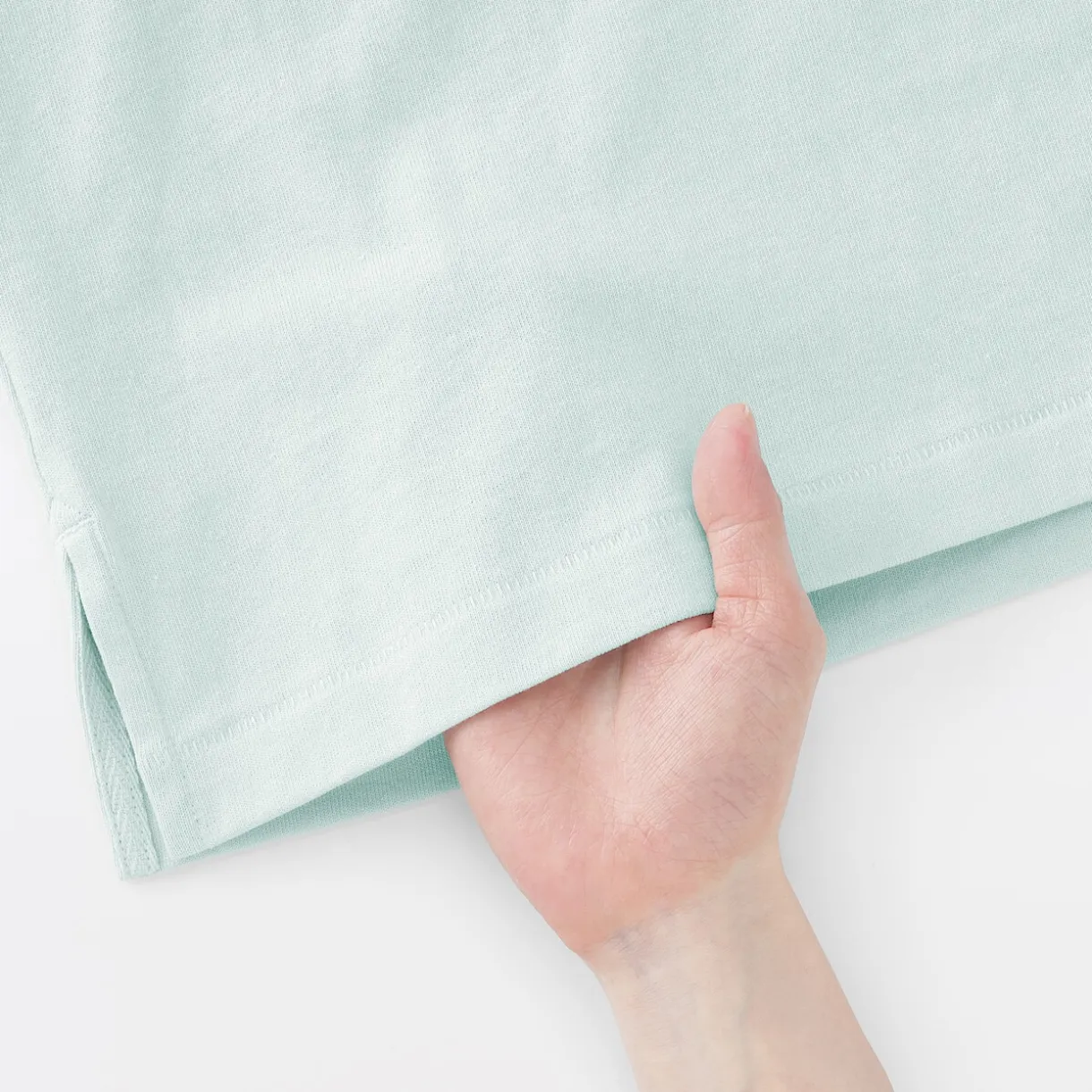 T-shirt à mancherons en coton épais pour femme