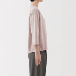 T‐shirt à manches 3/4 en coton mélangé pour femme